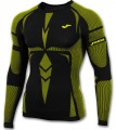 Joma Brama Emotion Long Sleeve Baselayer Black/Yellow